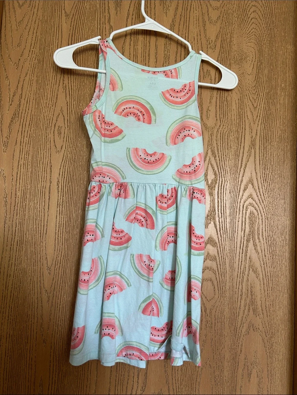 Carter's Mint Tank Dress with Pink Watermelon Print
